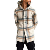 Men Jack Hooded Plaid Men's Hoodie