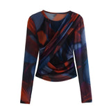 Women Skirt Fall Winter Fashion Printed Skirt Suit