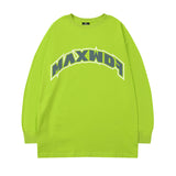 Men's Long Sleeve Shirt Long Sleeve T-shirt Men's Autumn Letter Print Loose round Neck