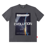 Men T Shirt Loose High Street Short-Sleeved T-shirt Men's Fashion Printing