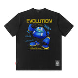 Men T Shirt Retro Men's Short-Sleeved T-shirt Casual Men and Women