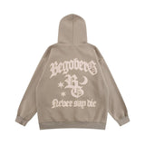 Men Hoodie Gothic Letter Printed Hoodie Men's Spring and Autumn Loose Casual