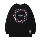 Men Long Sleeve Shirt Letter Printed Long Sleeve T-shirt Men Loose All-Matching Base Casual