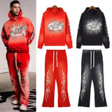 HS Outfit: Hoodie/Sweatpants (Separate Purchase Options) Vintage Distressed