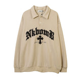 Men Hoodie Embroidered Sweater Men's Loose Casual Spring and Autumn