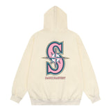 Men Hoodie Printed Hoodie Men Loose Casual Long Sleeves