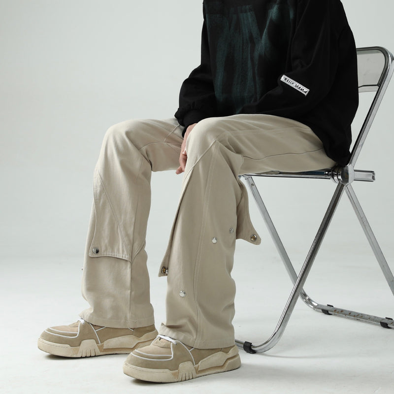 Men Sweatpants Overalls Men's Spring Loose Casual Design Sense