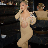 Women Jumpsuit Women's Autumn Fashionable Fitted Long Sleeve Jumpsuit