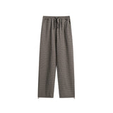 Unisex Sweatpants Vintage Plaid Casual Pants for Men and Women
