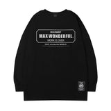Men Long Sleeve Shirt round Neck Sweater Men's Spring and Autumn Loose Long Sleeve T-shirt Women's Coat