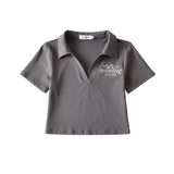 Women T-Shirt Short T-shirt Short Sleeve Spring and Summer Letters