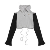 Women Long Sleeve T-Shirt Long Sleeve T-shirt Girls Short Cotton