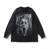 Men Long Sleeve Shirt Autumn Winter Street Printed Long Sleeve T-shirt Men's Hiphop Loose