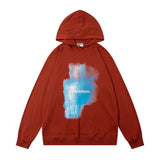 Men Hoodie Gradient Printed Hoodie Loose Long Sleeve Casual Top