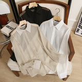 Women T-Shirt Spring/Summer Sun Protection Tencel Shirt Coat Women's Top