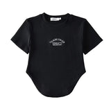 Women T-Shirt Spring/Summer Embroidered Short Sleeve Fashion Casual Short T-shirt
