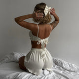 Women Co-Ord Set Women's Ear Strap Pajamas