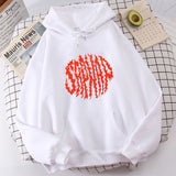 SAPNAP Letter Print Hooded Men Women Creativity Trendy Hoodie