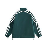 Unisex Jacket Autumn Green and Black Ribbon Jacket
