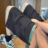 Men Sweatpants Pleated Ice Silk Shorts Fashion Brand Loose