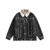 Unisex Jacket Winter Denim Two-Way Cotton Jacket for Women