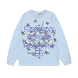 Men Long Sleeve Shirt Printed Long Sleeve T-shirt Men and Women All-Matching Couple