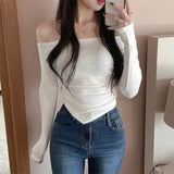 Women Long Sleeve Shirt Women Autumn Undershirt