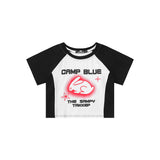 Women T-shirt Printed Short T-shirt Women's Summer round Neck Top