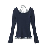 Women Sweater Long-Sleeved Sweater Women's Autumn Slim-Fit Sweater