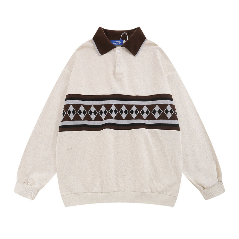 Men Hoodie Sweater Men's Loose Casual Long Sleeves Top Spring and Autumn