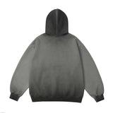 Men Hoodie Sweater Men's Autumn and Winter Oil Painting Printing Loose Hooded