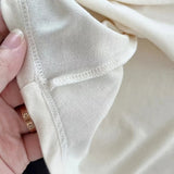 Women T-Shirt Long Sleeve T-shirt Female Contrast Color Slim Fit Autumn Winter Coat