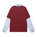 Unisex long-sleeved shirt men's autum lapel