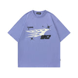 Men T Shirt Fashion Brand Graffiti Printing Casual Short-Sleeved T-shirt Men and Women Hip Hop