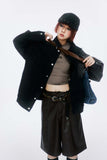 Unisex Jacket Autumn White Washed Denim Jacket Women's Clothing