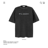 American vintage street T-shirt pure cotton men's and women's summer loose