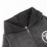 HS Hoodie Vintage Zipper Creative Printing