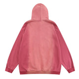 Men Hoodie Tie-Dye Gradient Hooded Sweater Inkjet Letter Printing Loose