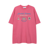 After Prom Shirt T-shirt Summer Fashion Brand Printed Loose Half Sleeve T-shirt round Neck Cotton Short Sleeve Men