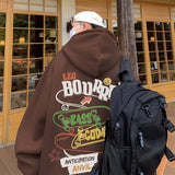Men Hoodie Retro Hooded Sweater Men's Spring and Autumn Loose Casual Hoodie
