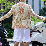 Men's Suits Vests Men's Casual Fashion Printing Suit