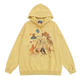 Men Hoodie Animal Printed Hoodie Men's Pullover Top