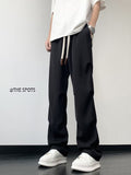 Men Sweatpants Summer Vibe Loose Wide Leg Casual Trousers