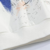 Men Hoodie Hip Hop Five-Pointed Star Graffiti Splash Ink Printed Hoodie