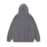 Men Hoodie Printed Hoodie Men's Loose Long-Sleeved Washed Pullover