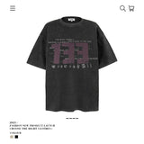 American vintage street T-shirt pure cotton retro men's and women's summer loose