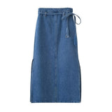 Women's Skirt High Waist Denim Skirt Women's Spring Mid-Length