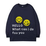Men Long Sleeve Shirt Crew Neck Pullover Sweatshirt Men's and Women's Printed T-shirt Loose Long Sleeve Top