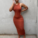 Women Dresses Spring and Summer Sexy Backless Dress Long Dress