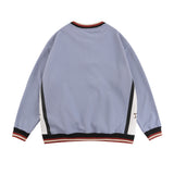 Men Hoodie Sports Style Letter Multicolor Printing round Neck Sweater